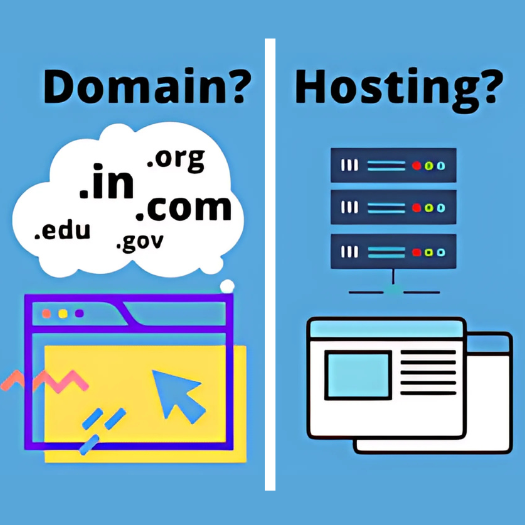 Comparison of domain and hosting for business websites.